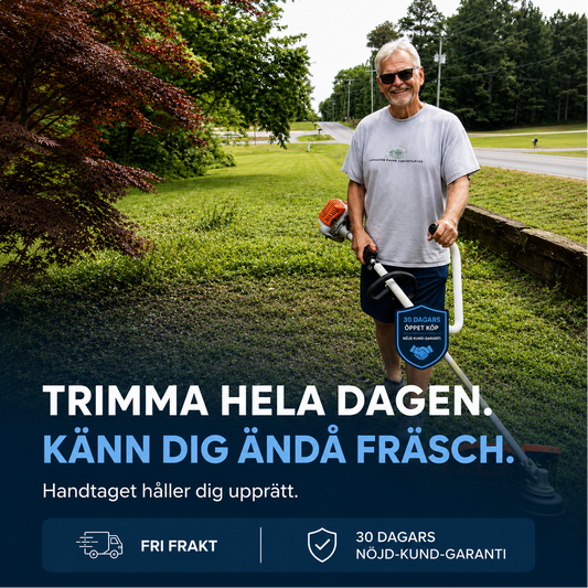 Nordero GripMate™ – Ergonomiskt handtag för grästrimmer