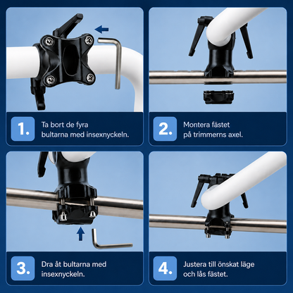 Nordero GripMate™ – Ergonomiskt handtag för grästrimmer